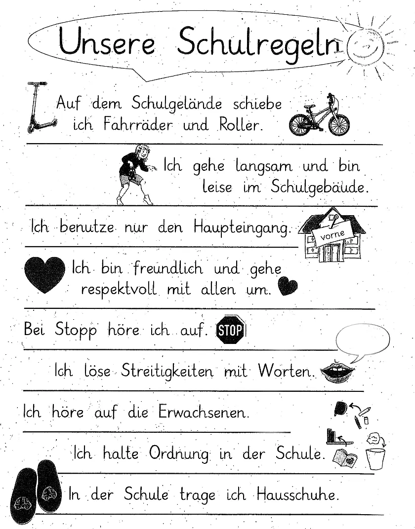 Unsere Schulregeln